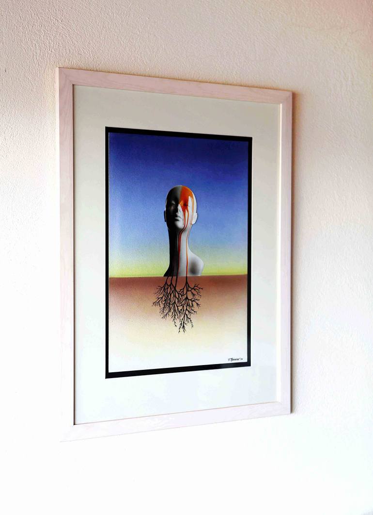 Original Conceptual People Mixed Media by Panos Pliassas