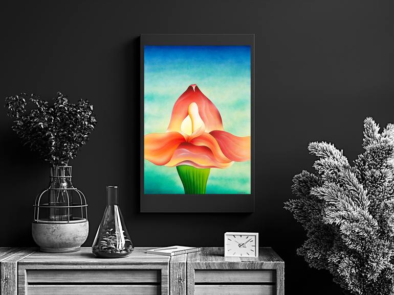 Original Conceptual Botanic Painting by Panos Pliassas