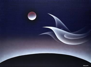 Original Conceptual Outer Space Paintings by Panos Pliassas