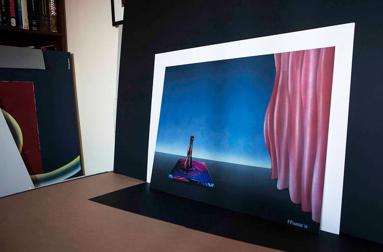 Original Conceptual People Mixed Media by Panos Pliassas