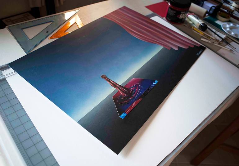 Original Conceptual People Mixed Media by Panos Pliassas