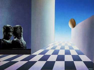 Original Conceptual People Mixed Media by Panos Pliassas