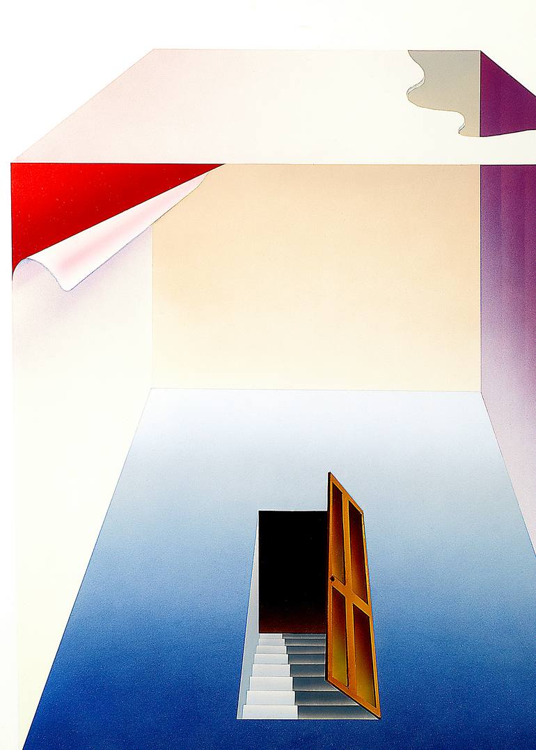 Original Conceptual Geometric Painting by Panos Pliassas