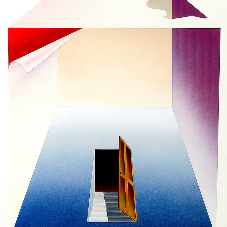 Original Conceptual Geometric Painting by Panos Pliassas