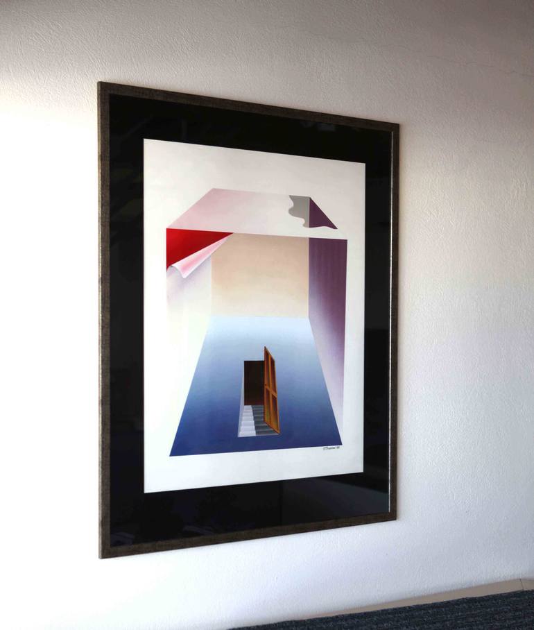 Original Conceptual Geometric Painting by Panos Pliassas