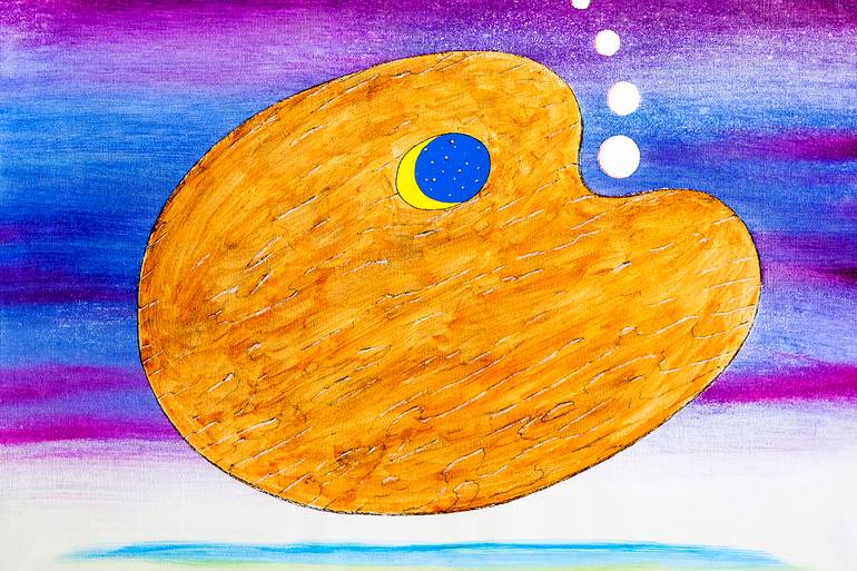 Original Conceptual Abstract Painting by Panos Pliassas