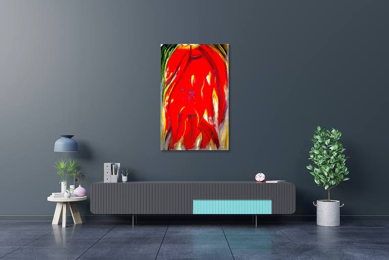 Original Conceptual Abstract Painting by Panos Pliassas