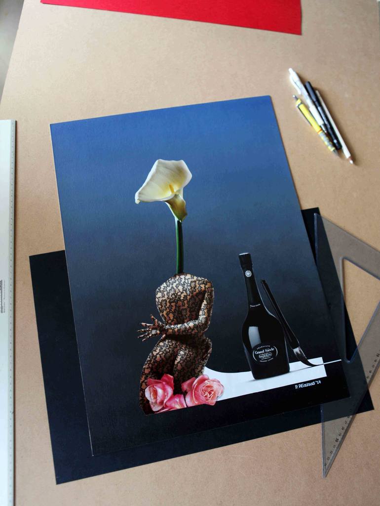 Original Fine Art Still Life Collage by Panos Pliassas