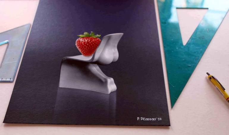 Original Fine Art Still Life Collage by Panos Pliassas