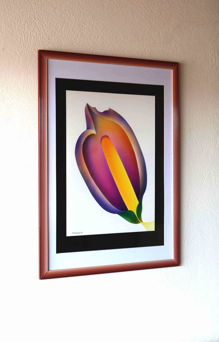 Original Conceptual Floral Painting by Panos Pliassas