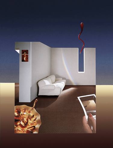 Original Conceptual Erotic Collage by Panos Pliassas