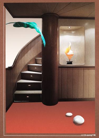 Original Conceptual Interiors Collage by Panos Pliassas