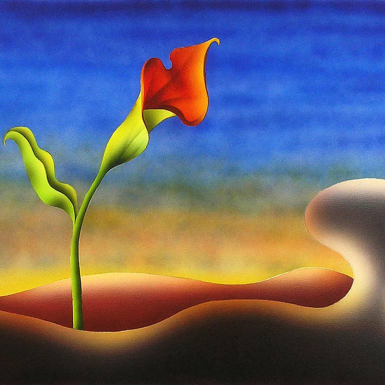 Original Conceptual Landscape Painting by Panos Pliassas