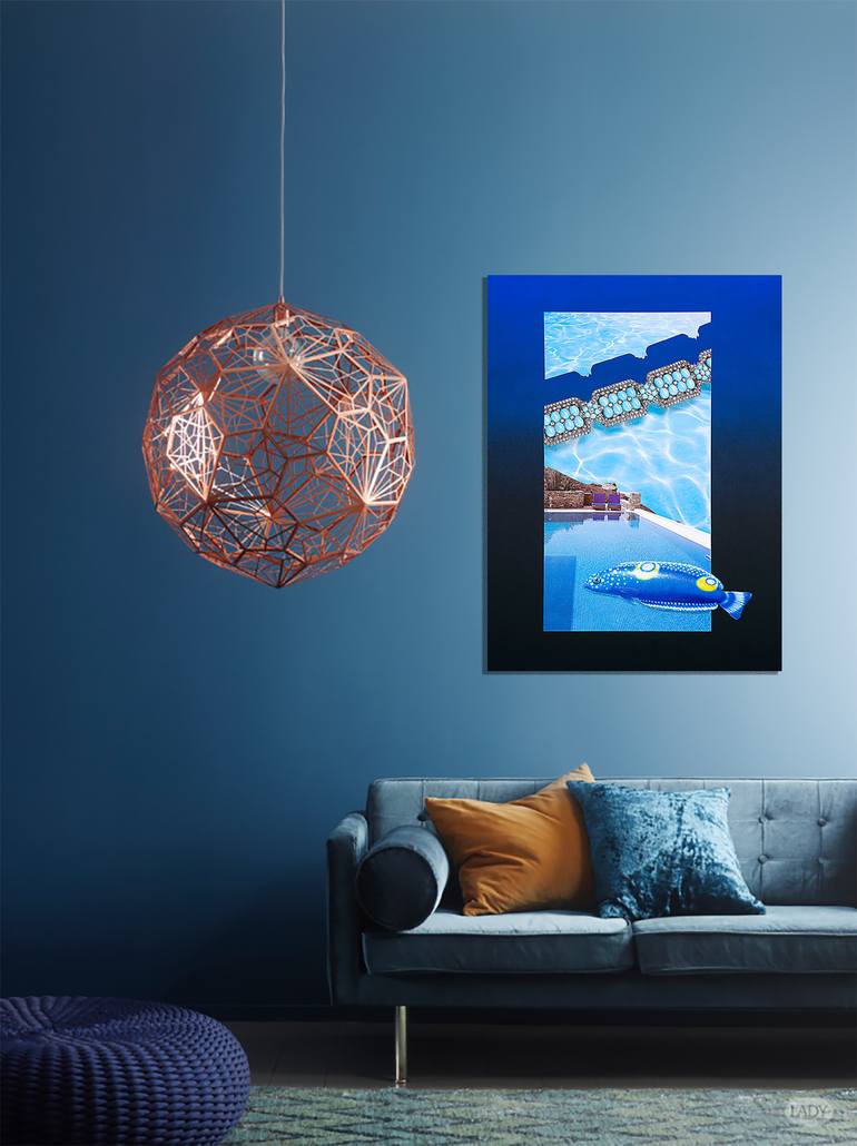 Original Conceptual Water Collage by Panos Pliassas