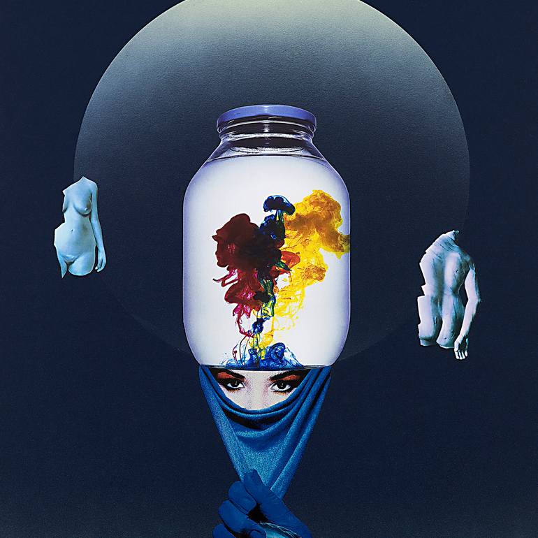 Original Conceptual Pop Culture/Celebrity Collage by Panos Pliassas