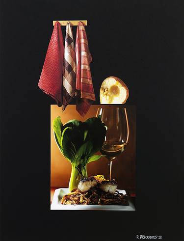 Print of Realism Food & Drink Collage by Panos Pliassas