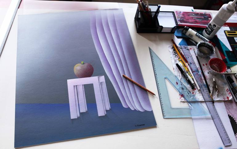 Original Conceptual Pop Culture/Celebrity Painting by Panos Pliassas