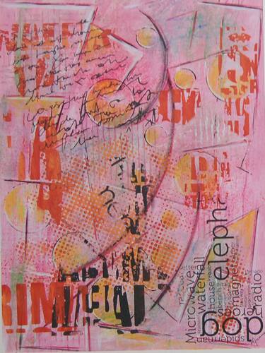 Original Pop Art Abstract Mixed Media by Marcio França Moreira