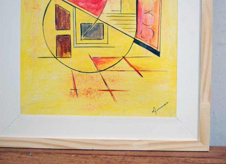 Original Abstract Geometric Painting by Marcio França Moreira