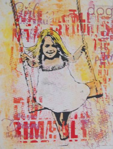 Original Figurative Children Mixed Media by Marcio Franca Moreira