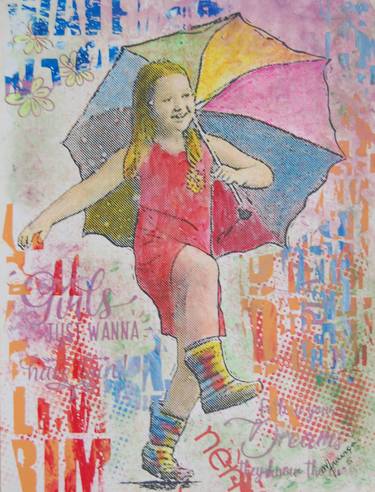 Original Figurative Children Mixed Media by Marcio Franca Moreira