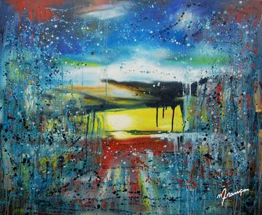 Original Abstract Expressionism Abstract Paintings by Marcio França Moreira