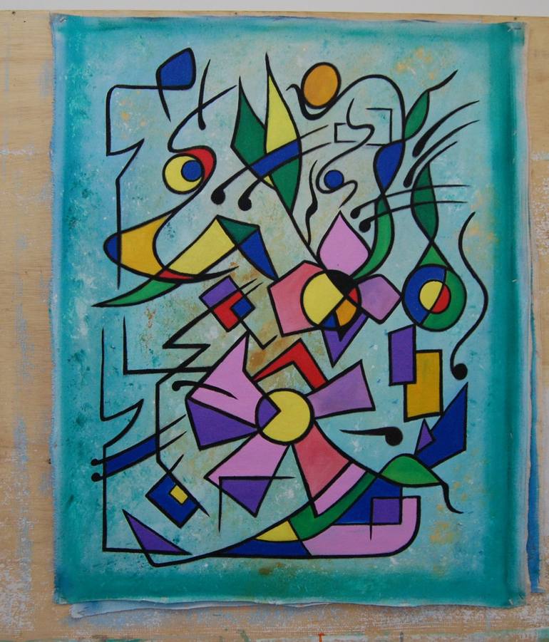 Original Abstract Painting by Marcio França Moreira