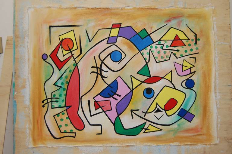 Original Abstract Painting by Marcio França Moreira