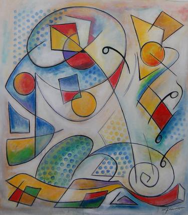 Print of Art Deco Abstract Paintings by Marcio França Moreira