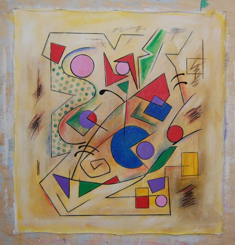 Original Abstract Painting by Marcio França Moreira