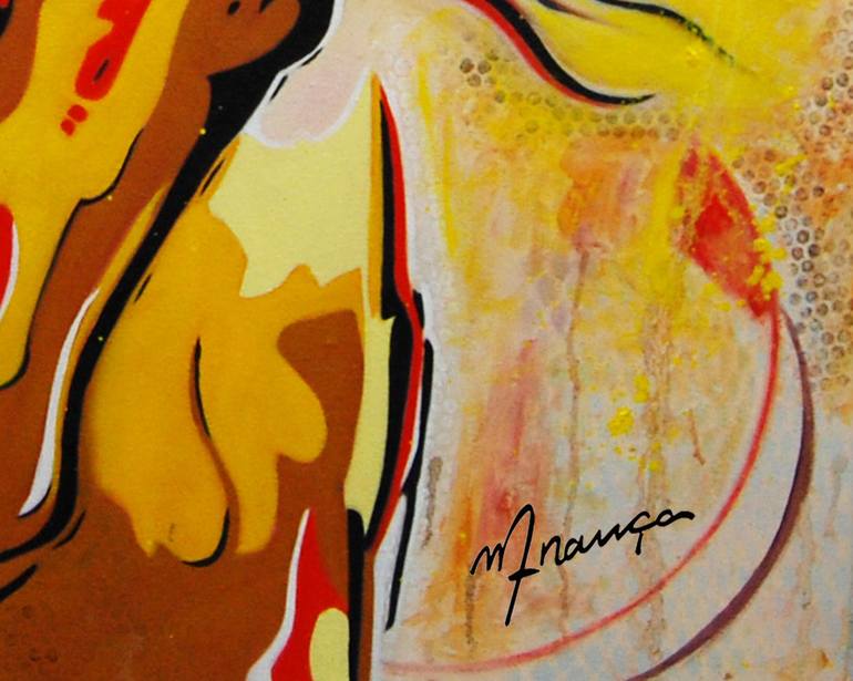 Original Art Deco Animal Painting by Marcio Franca Moreira