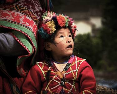 Boy And Colors In Ollantaytambo, Peru thumb
