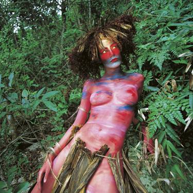 Body Painted Woman In Vegetation thumb