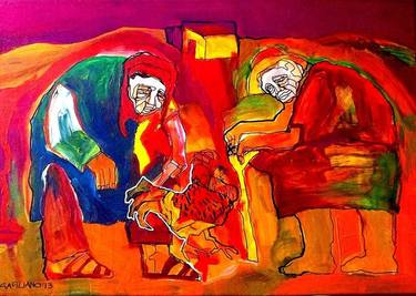 Print of Expressionism People Paintings by Oscar Gagliano