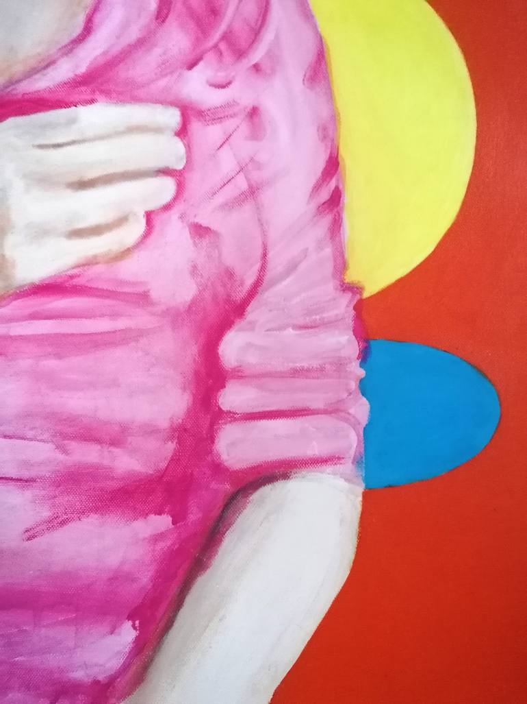 Original Surrealism People Painting by Miles Phillips
