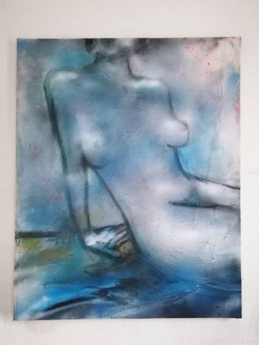 Original Nude Painting by Miles Phillips