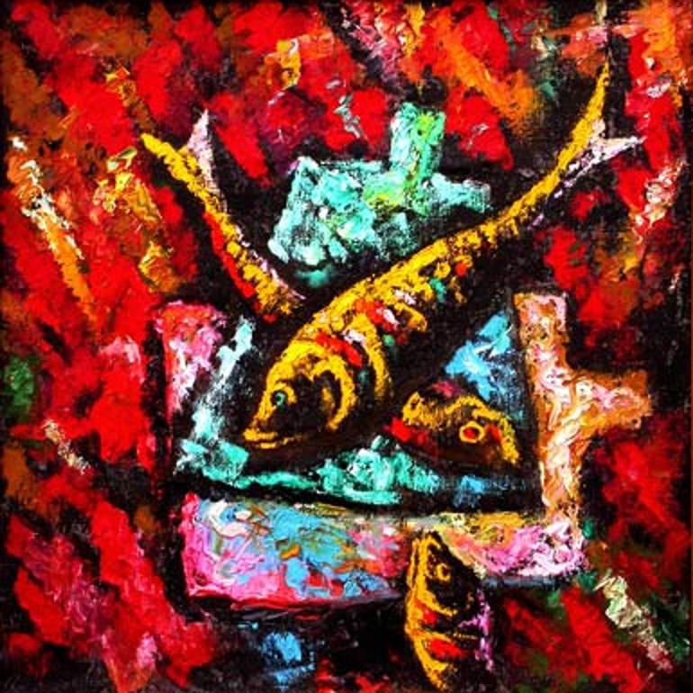 The fish Painting by Ansar Galin | Saatchi Art