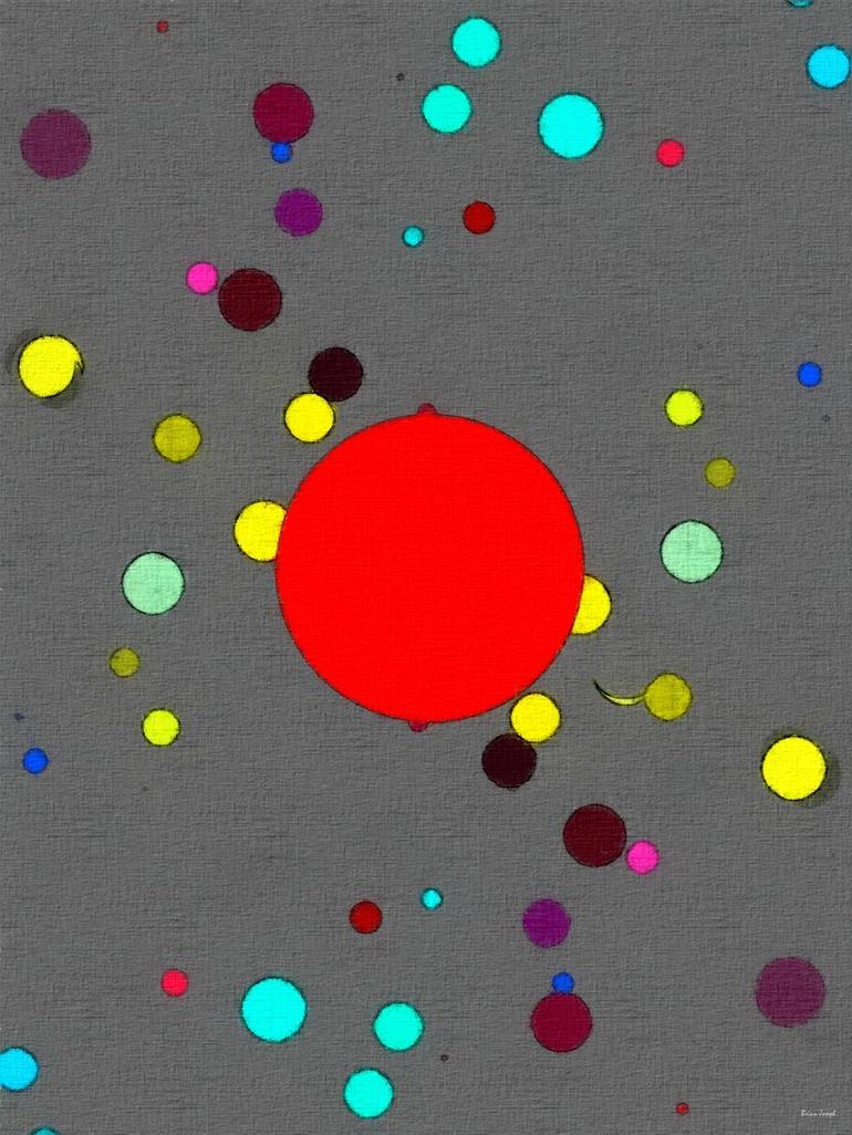 Red Dot Limited Edition Of Painting By Brian Joseph Saatchi Art