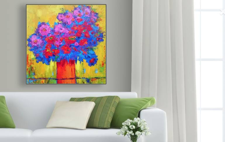 Original Floral Painting by Patricia Awapara