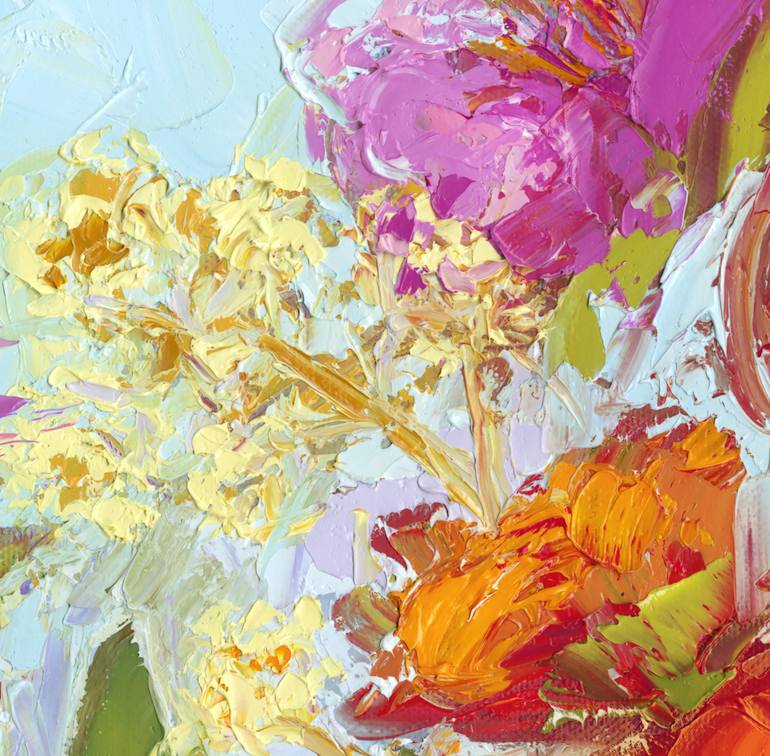 Original Impressionism Floral Painting by Patricia Awapara