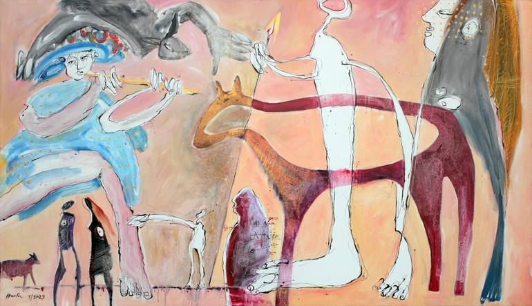 Original Figurative People Paintings by Jiri Havlik
