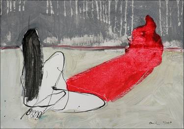 Print of Expressionism Erotic Paintings by Jiri Havlik