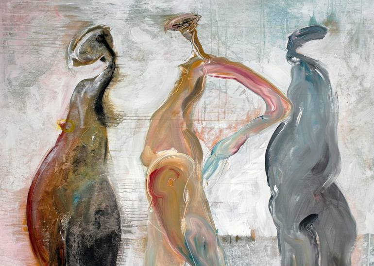 Original Expressionism People Painting by Jiri Havlik