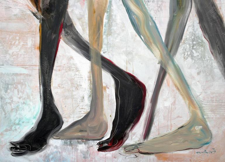Original Expressionism People Painting by Jiri Havlik