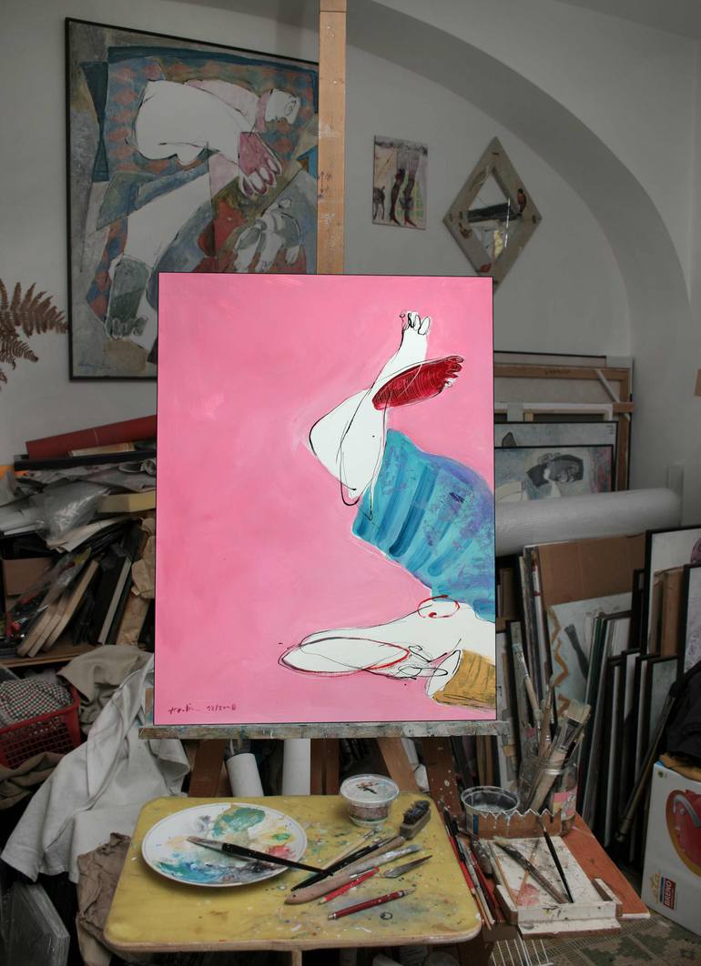 Original Figurative Women Painting by Jiri Havlik