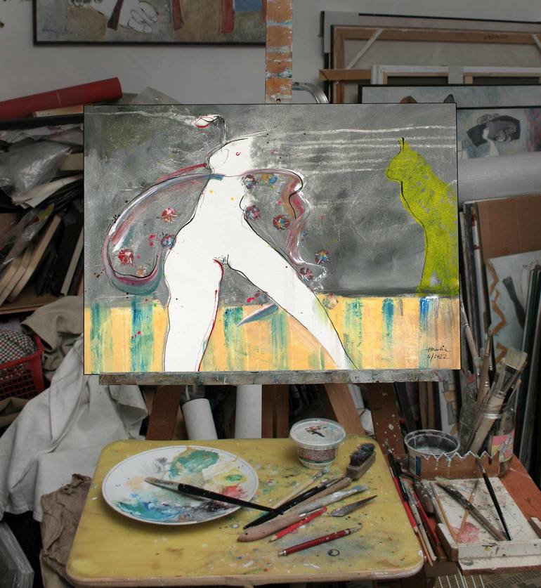 Original Figurative Women Painting by Jiri Havlik