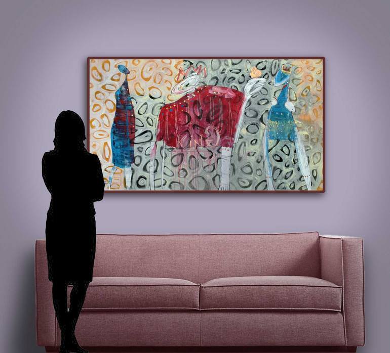 Original Expressionism People Painting by Jiri Havlik