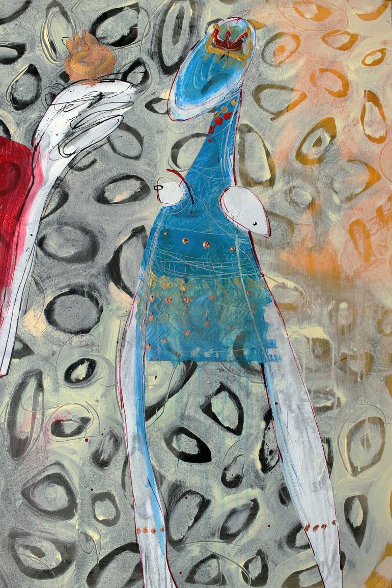 Original Expressionism People Painting by Jiri Havlik