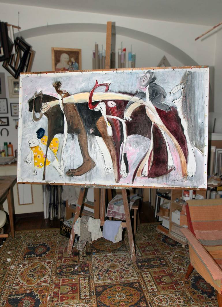 Original Figurative People Painting by Jiri Havlik