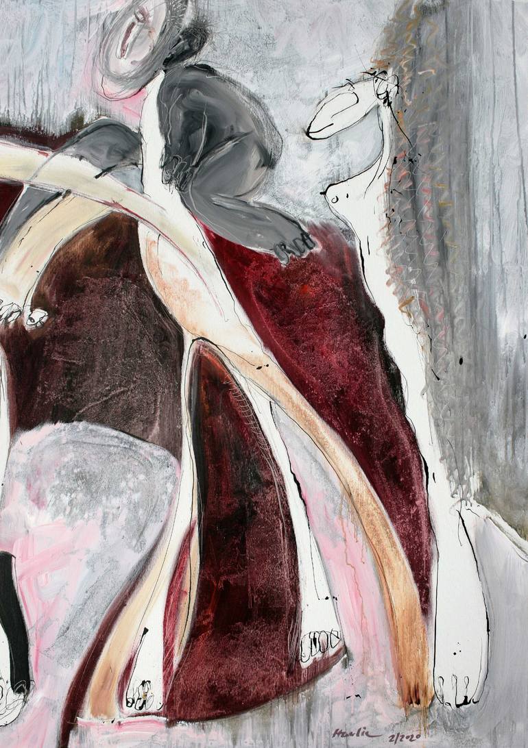 Original Figurative People Painting by Jiri Havlik